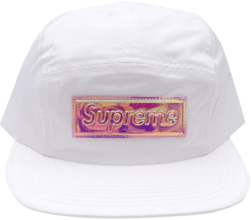 supreme iridescent Logo Camp Cap