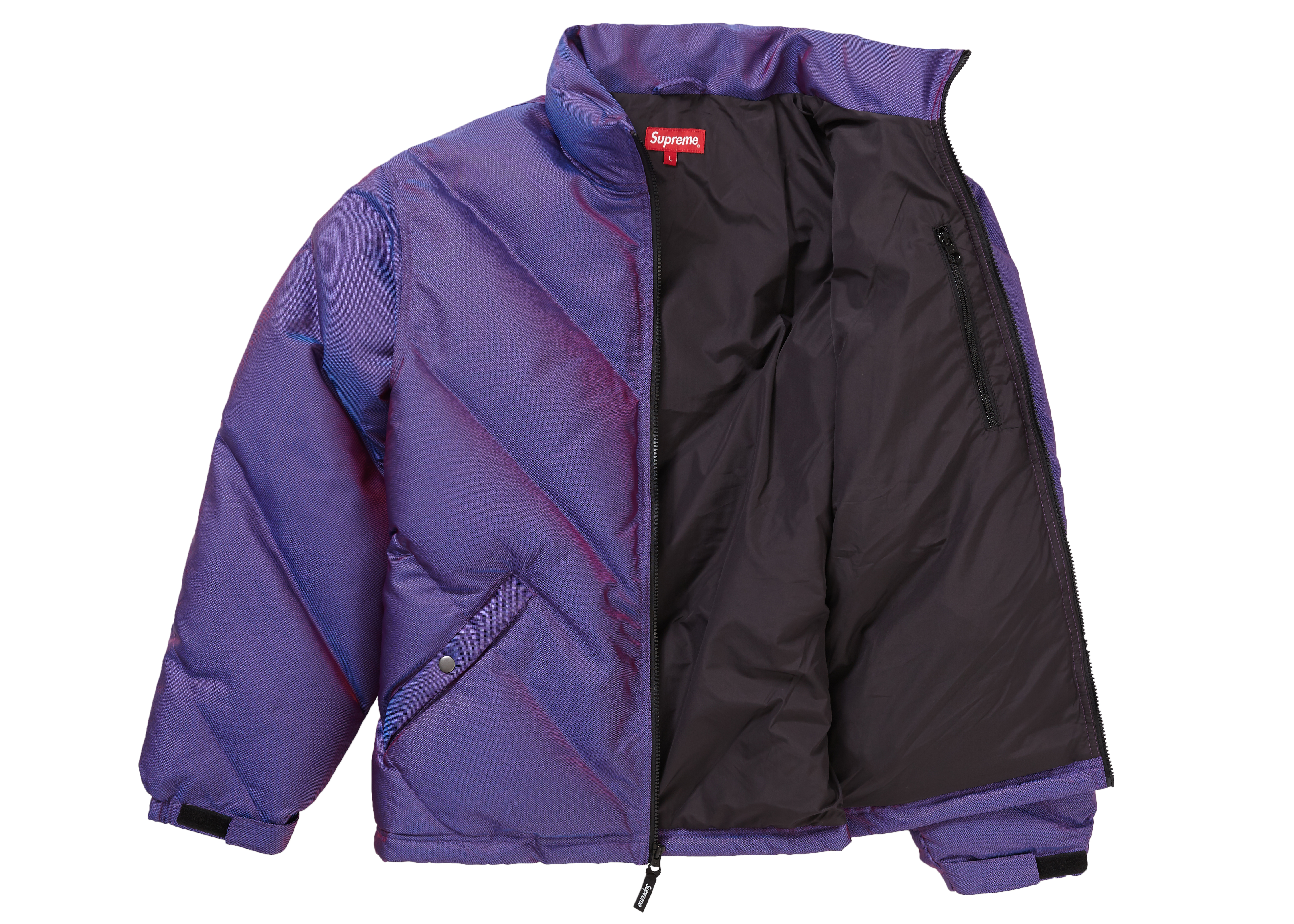 Supreme Iridescent Puffy Jacket Purple メンズ - FW19 - JP