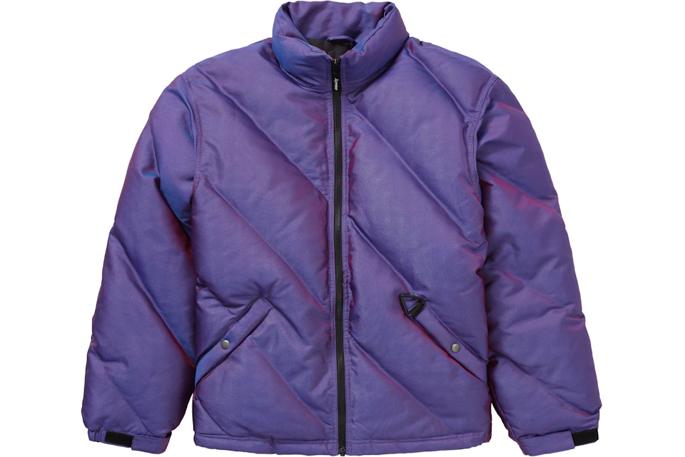 Supreme Iridescent Puffy Jacket Purple