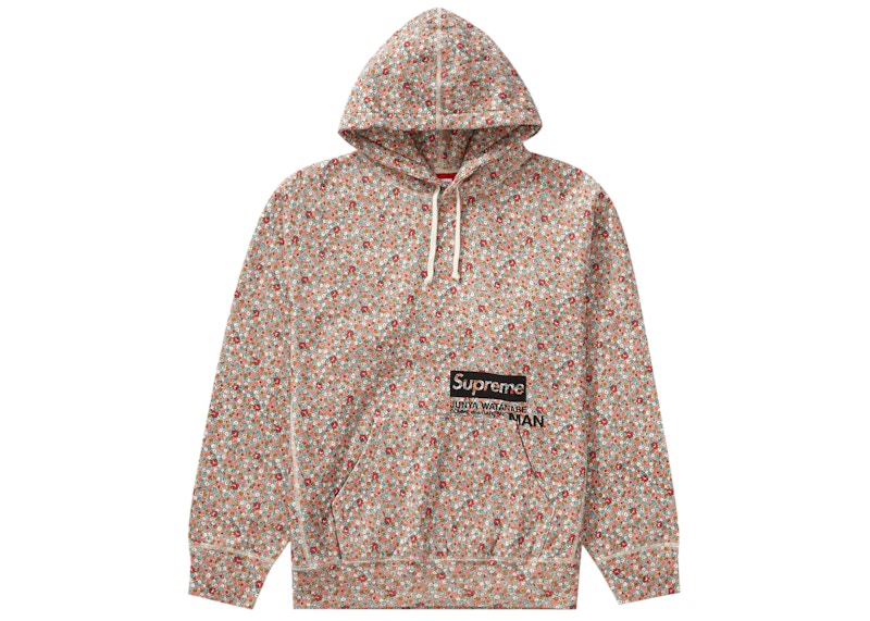 Supreme JUNYA WATANABE CDG MAN Hooded Sweatshirt Pink Flowers