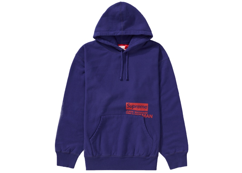 Supreme JUNYA WATANABE CDG MAN Hooded Sweatshirt Royal Men's