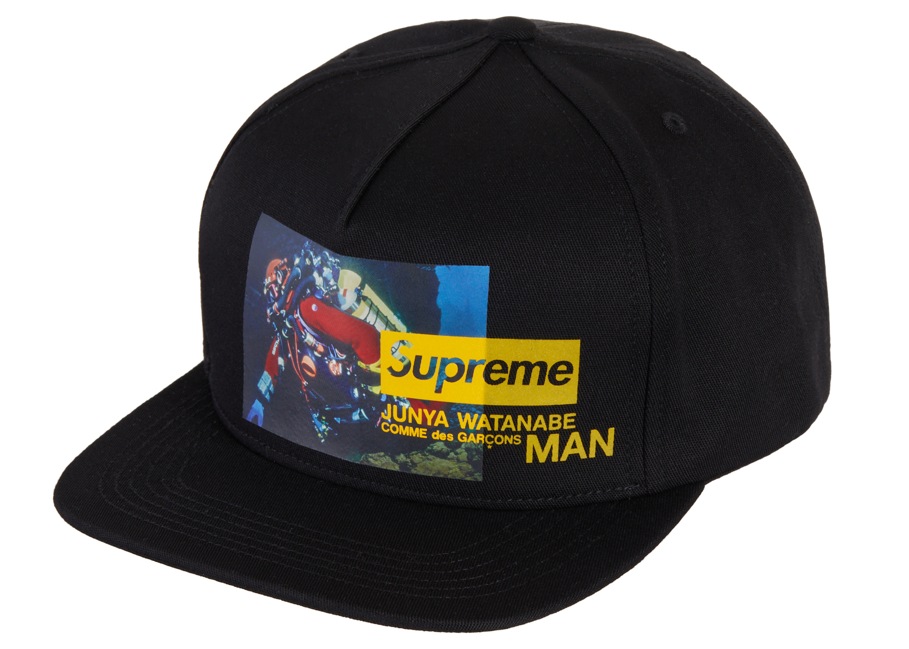 Supreme JUNYA WATANABE CDG MAN Nature 5-Panel Hat Black