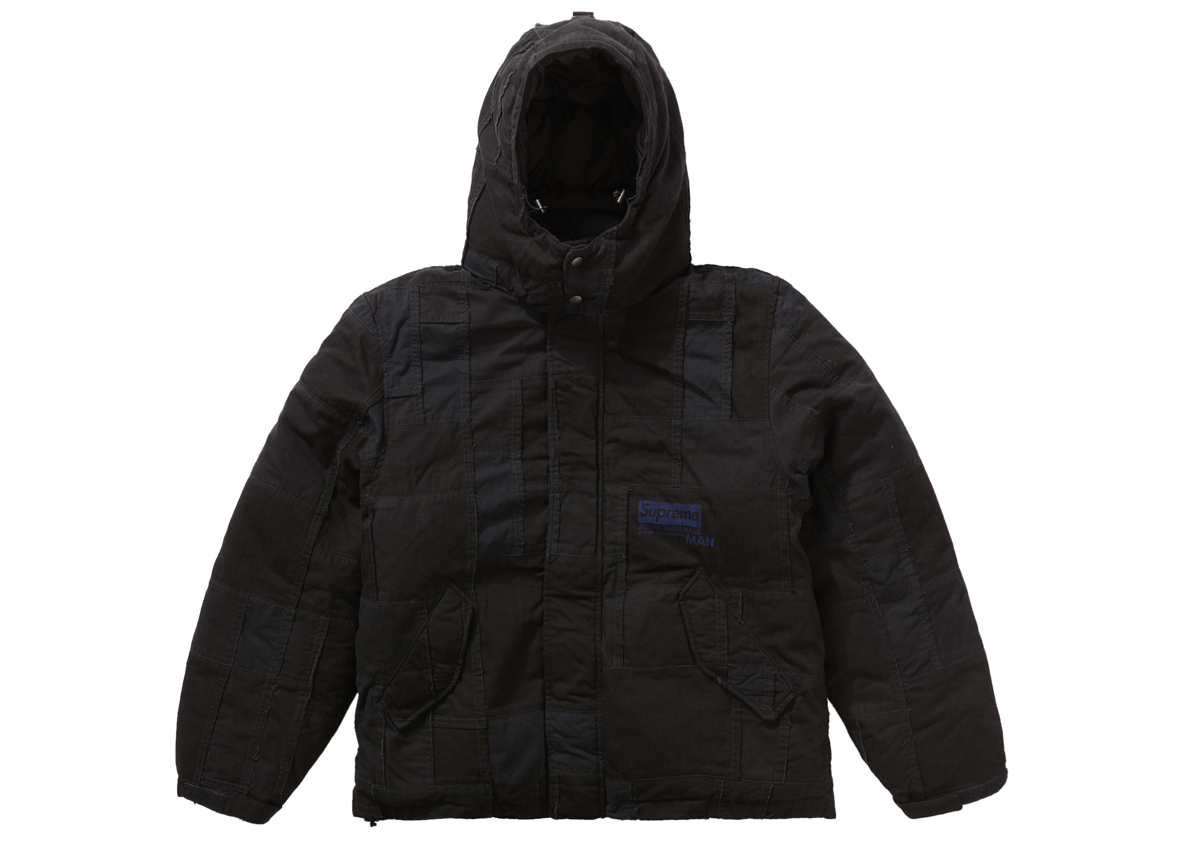 Supreme Patchwork Puffy Jacket Black-