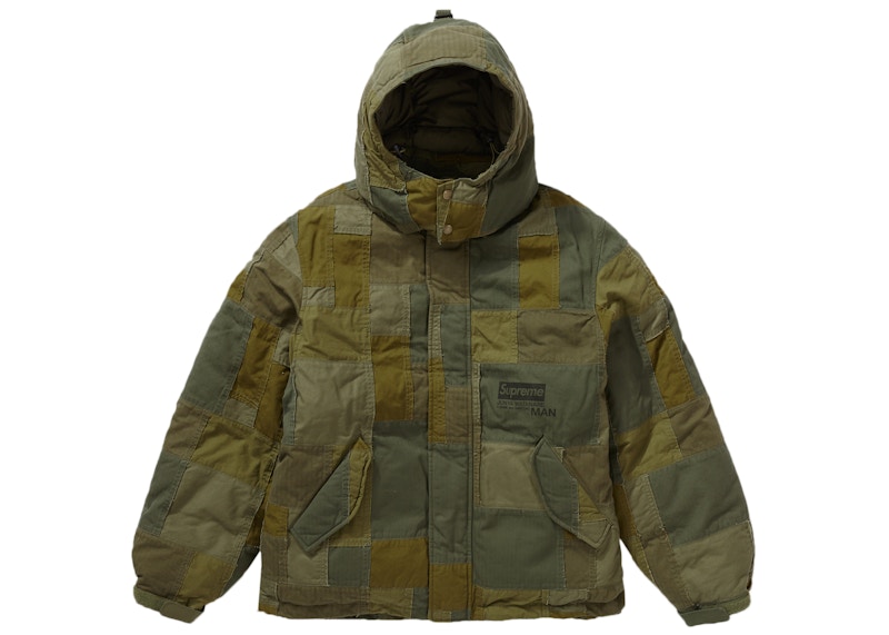 Supreme JUNYA WATANABE CDG MAN Patchwork Puffy Jacket Olive Men's ...