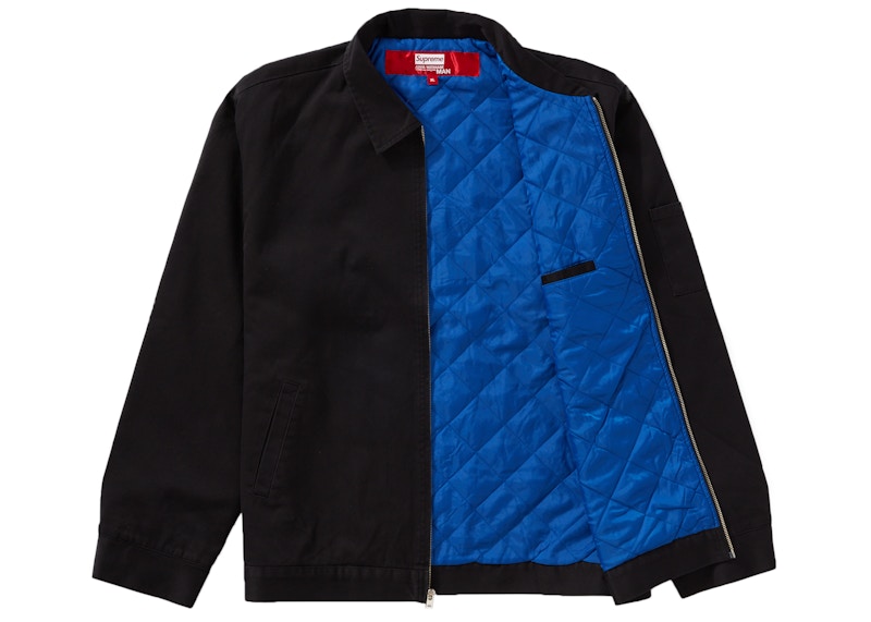 Supreme patchwork harrington store jacket black