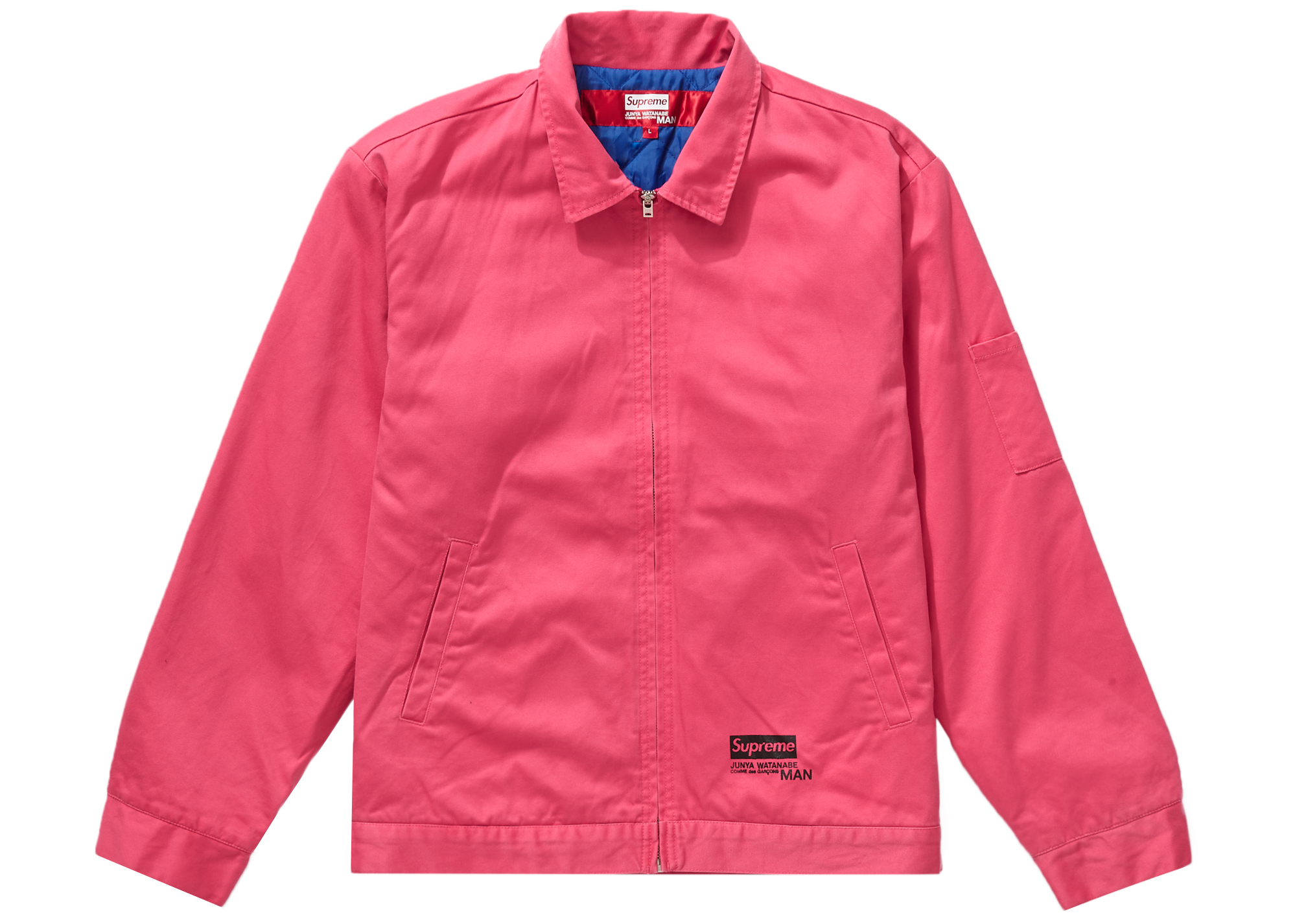 Supreme JUNYA WATANABE CDG MAN Printed Work Jacket Bright Pink 