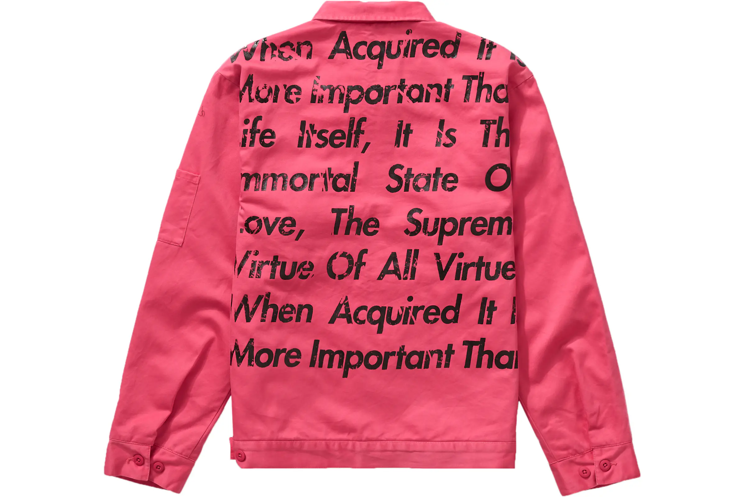 Supreme JUNYA WATANABE CDG MAN Printed Work Jacket Bright Pink - FW21 - CN
