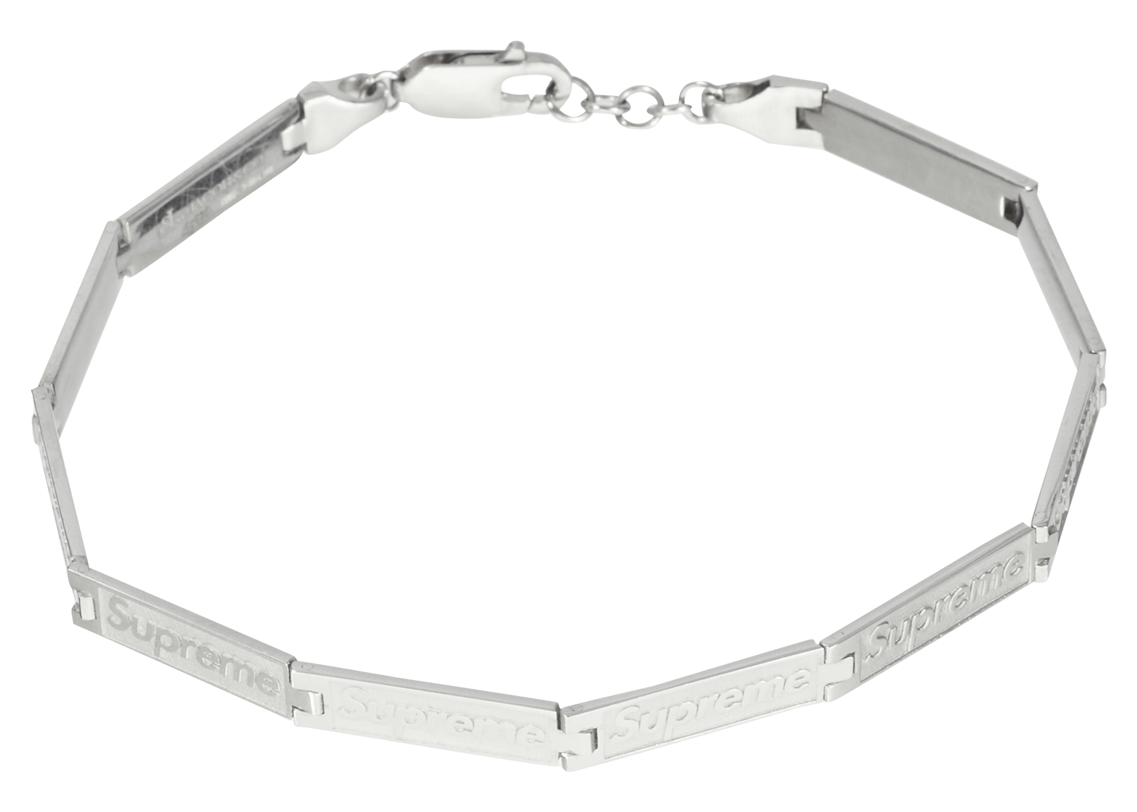 Supreme シュプリーム ブレスレット 23SS × Jacob & Co Logo Link Bracelet Silver ジェイコブ ロゴ リング ブレスレット シルバー【新古品】【未使用】