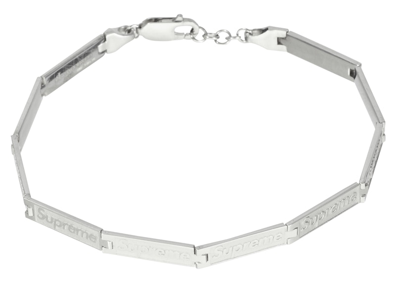 Supreme Jacob Co Logo Link Bracelet Sterling Silver SS23 US