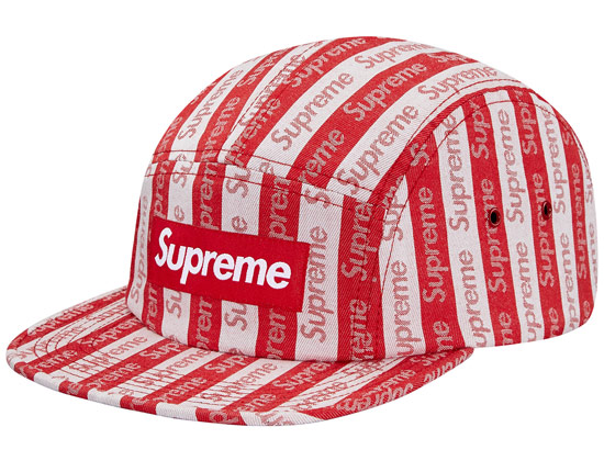Supreme Jacquard All Over Camp Cap Red - FW14 - US