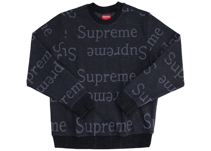 SUPREME 18SS/jacquard logo crewneckトレーナー - その他