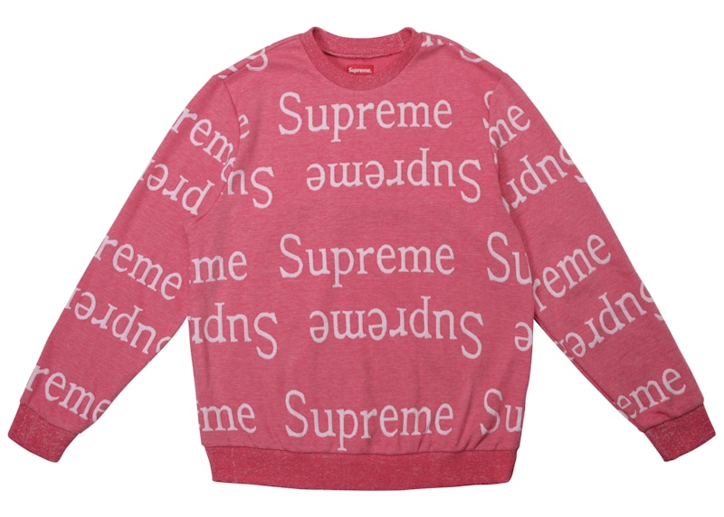 【新品未使用】supreme jacquard logo crewneck