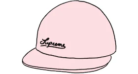 Supreme Jacquard Logos Denim 6-Panel Pink