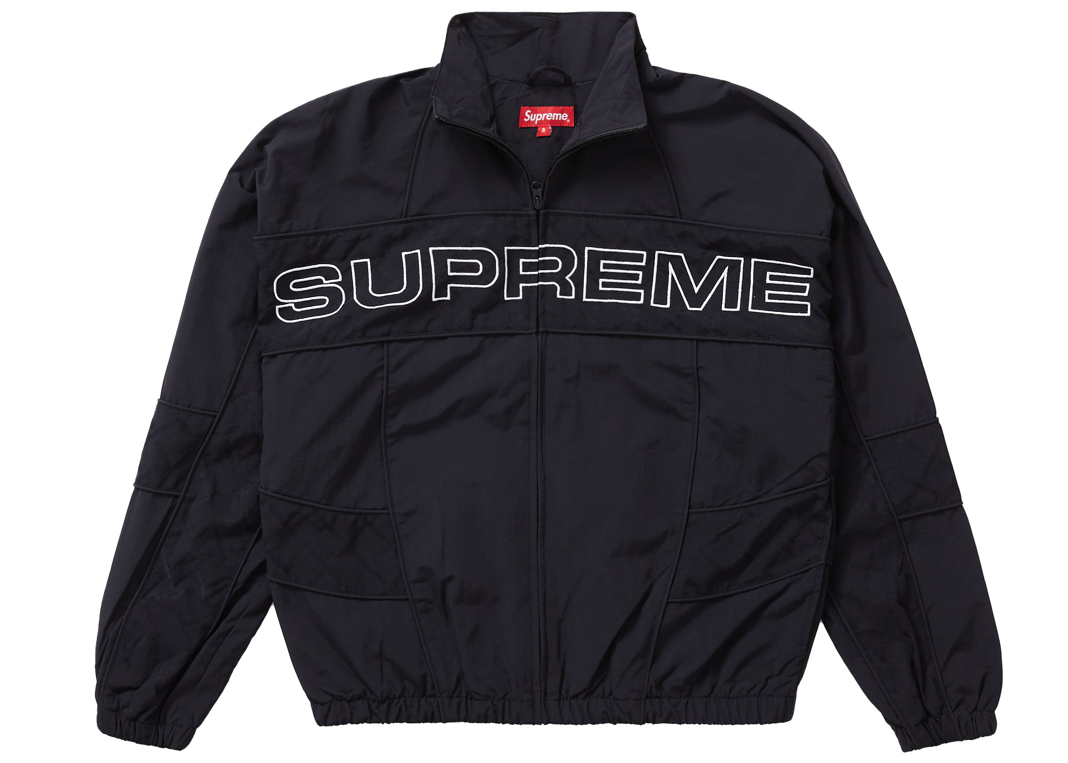 Supreme Jacquard Panel Track Jacket Black