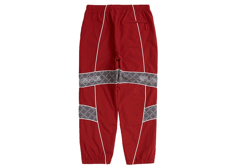 Supreme Jacquard Panel Track Pant Red