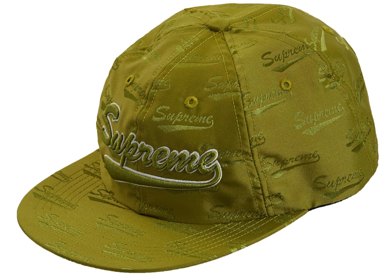 Supreme Jacquard Script 6-Panel Dark Lime - SS19 - TW