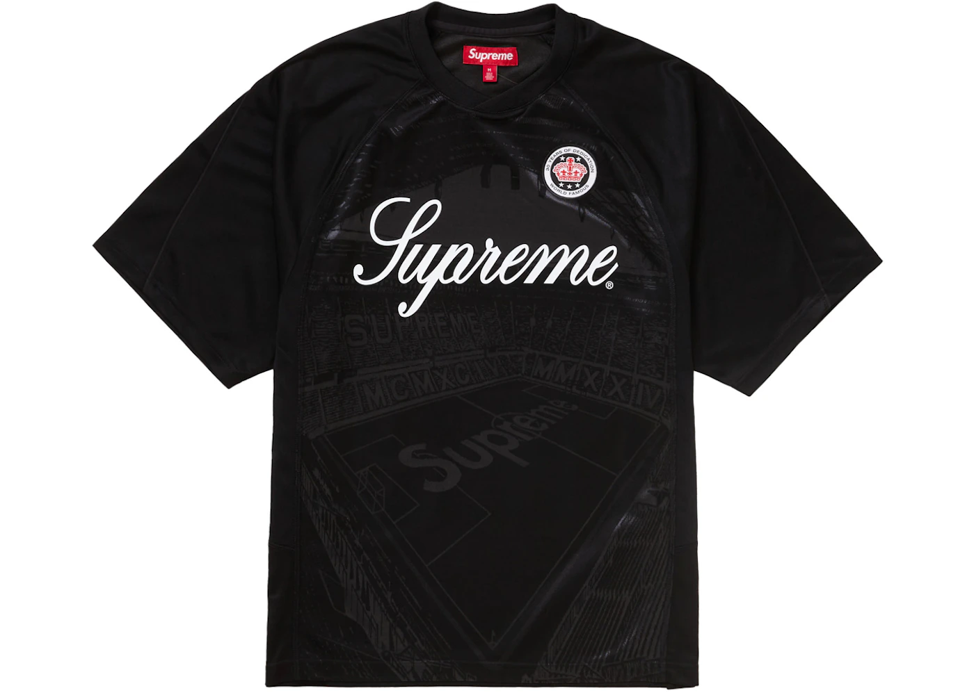 Supreme Jacquard Soccer Jersey Black Men's US - Main Image
