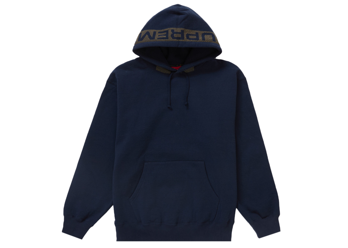 Supreme Big Logo Jacquard Hooded Sweatshirt Heather Grey Men's 