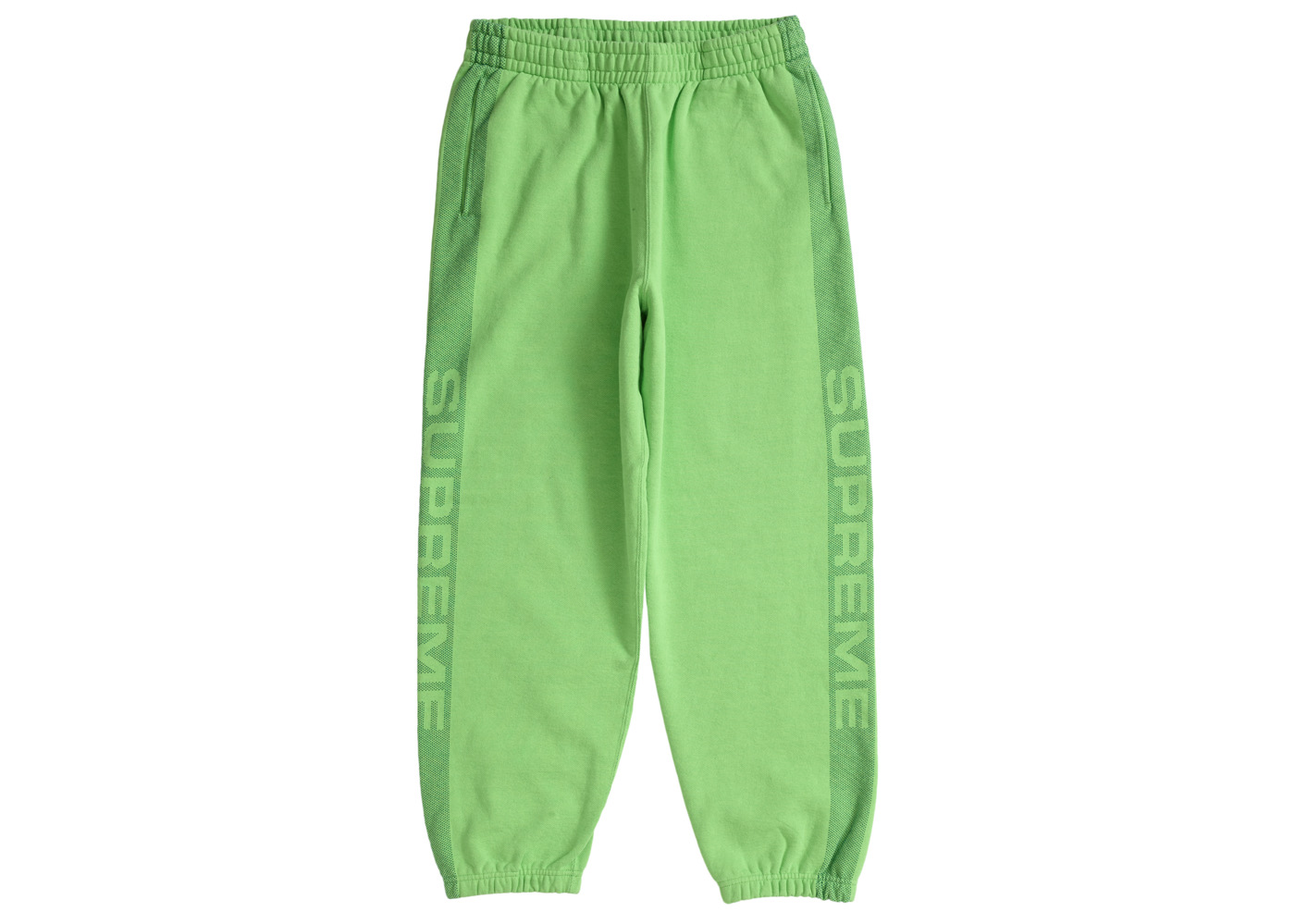 Supreme Jacquard Stripe Sweatpant Bright Green Men's - SS24 - US