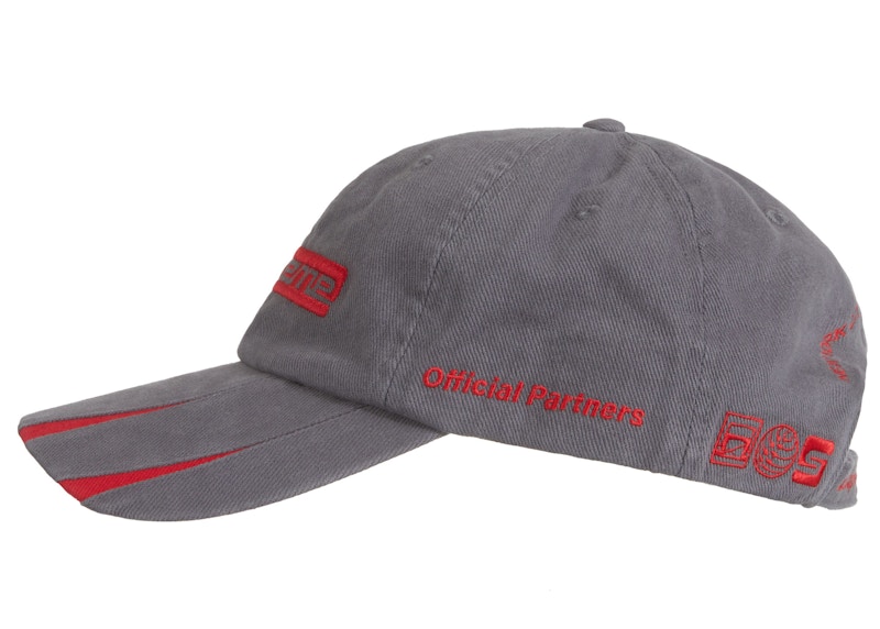 Supreme Jagged Visor 6-Panel Grey