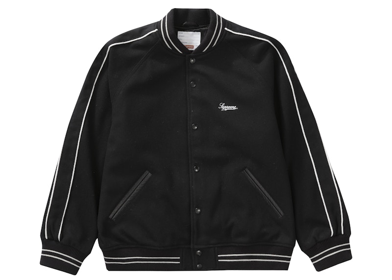 Supreme Jamie Reid It's All Bollocks Varsity Jacket Black