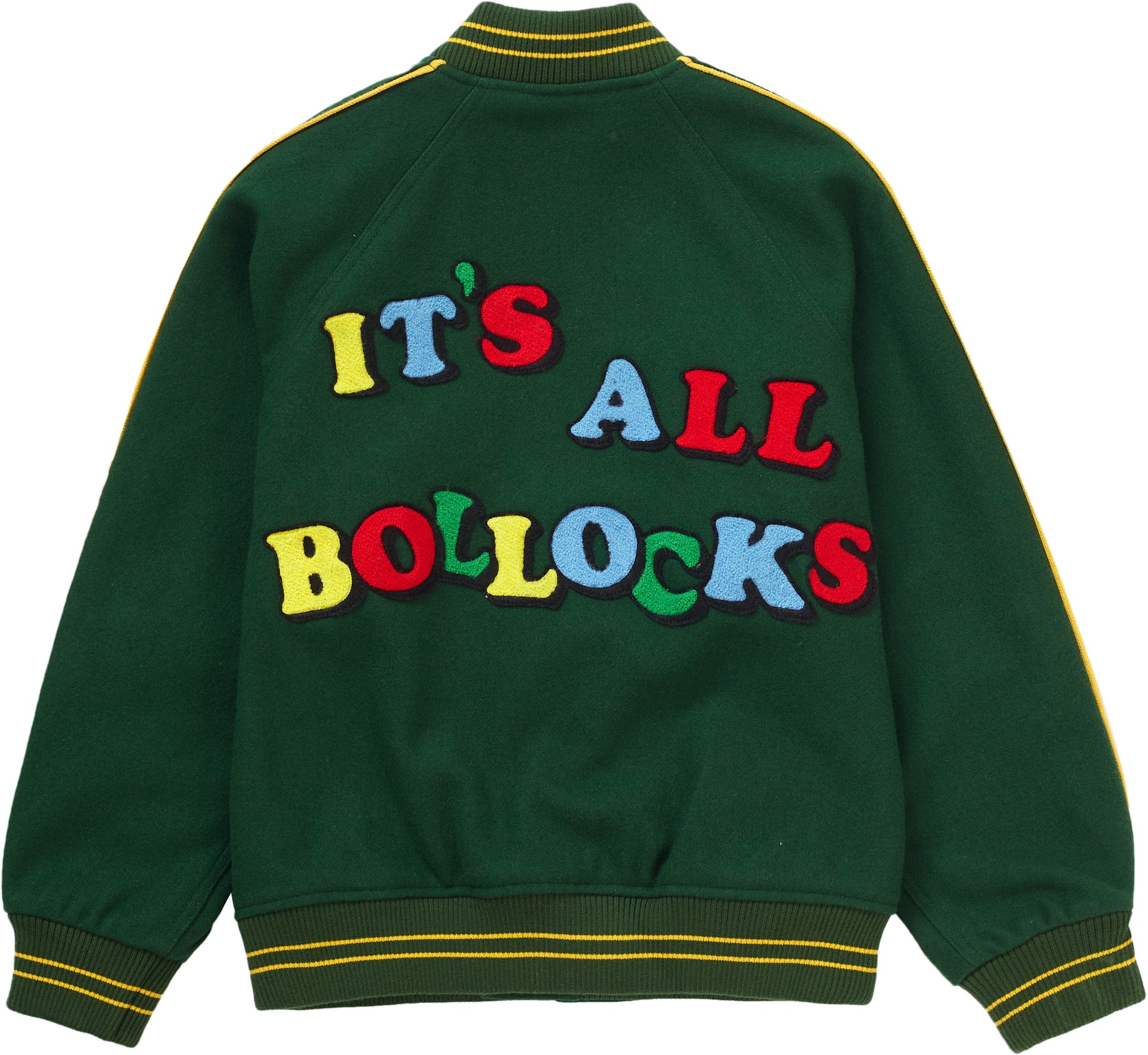Supreme Jamie Reid It's All Bollocks Varsity Jacket Dark Green - SS21