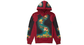 Supreme Jean Paul Gaultier Floral Print Hooded Sweatshirt Cardinal