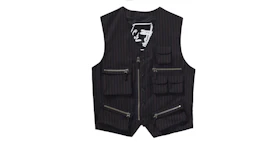 Supreme Jean Paul Gaultier Pinstripe Cargo Suit Vest Black