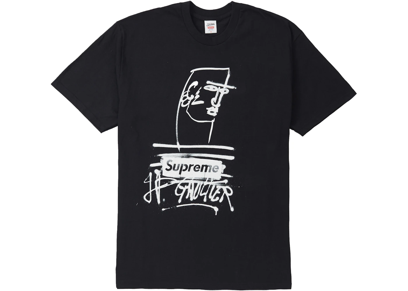 Supreme Jean Paul Gaultier Tee Black Men's SS19 US