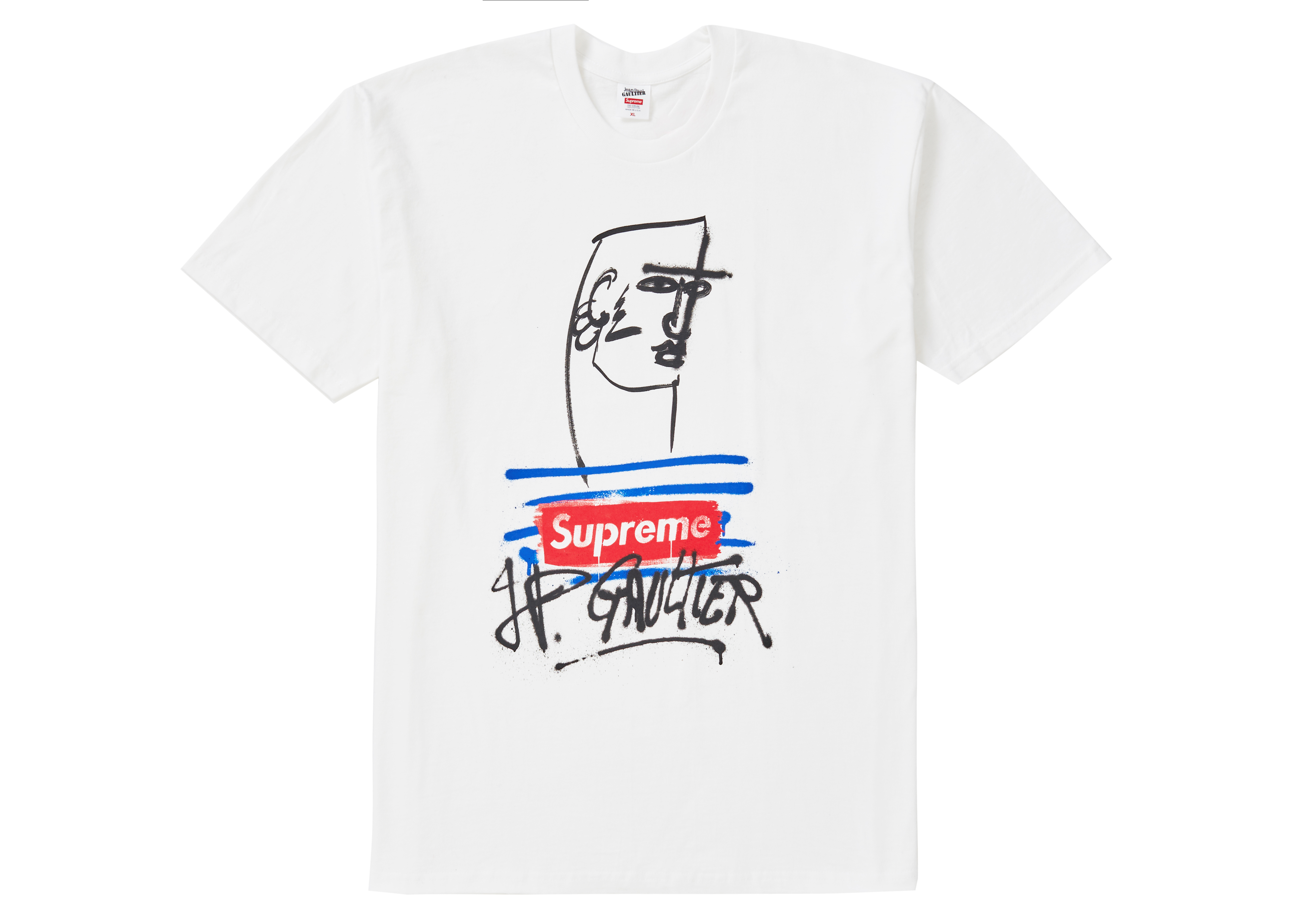 supreme jean paul gaultier tee white M - Tシャツ/カットソー(半袖 ...