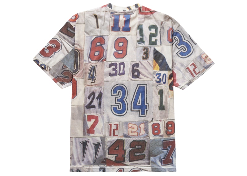 Supreme Jersey Collage S/S Top White