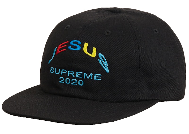 supreme 20aw Jesus 6-panel cap black-