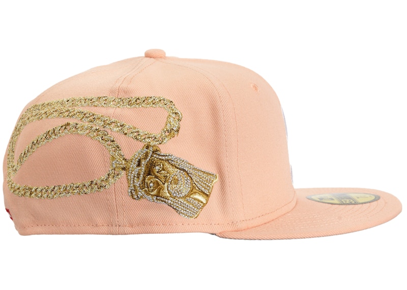 Supreme Jesus Piece S Logo New Era 59Fifty Hat Light Pink - FW23 - JP