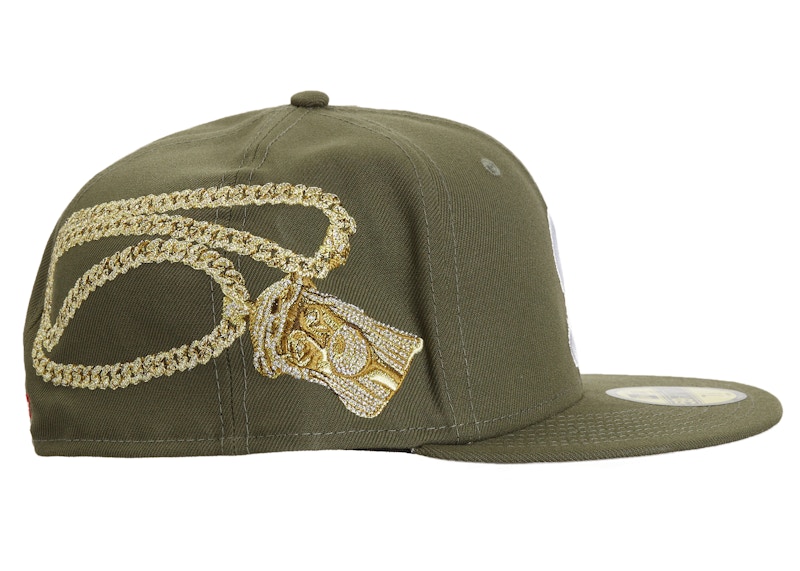 Supreme Jesus Piece S Logo New Era 59Fifty Hat Olive - FW23 - JP