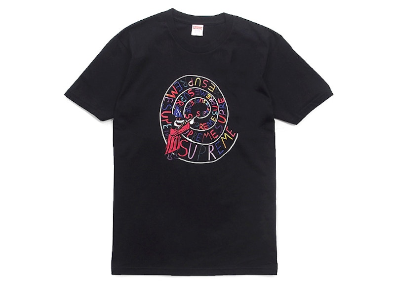 Supreme Joe Roberts Swirl Tee Black Men's - SS17 - GB