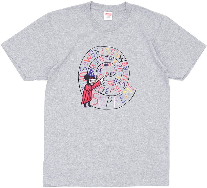 Supreme Joe Roberts Swirl Tee Grey - SS17 Men's - US