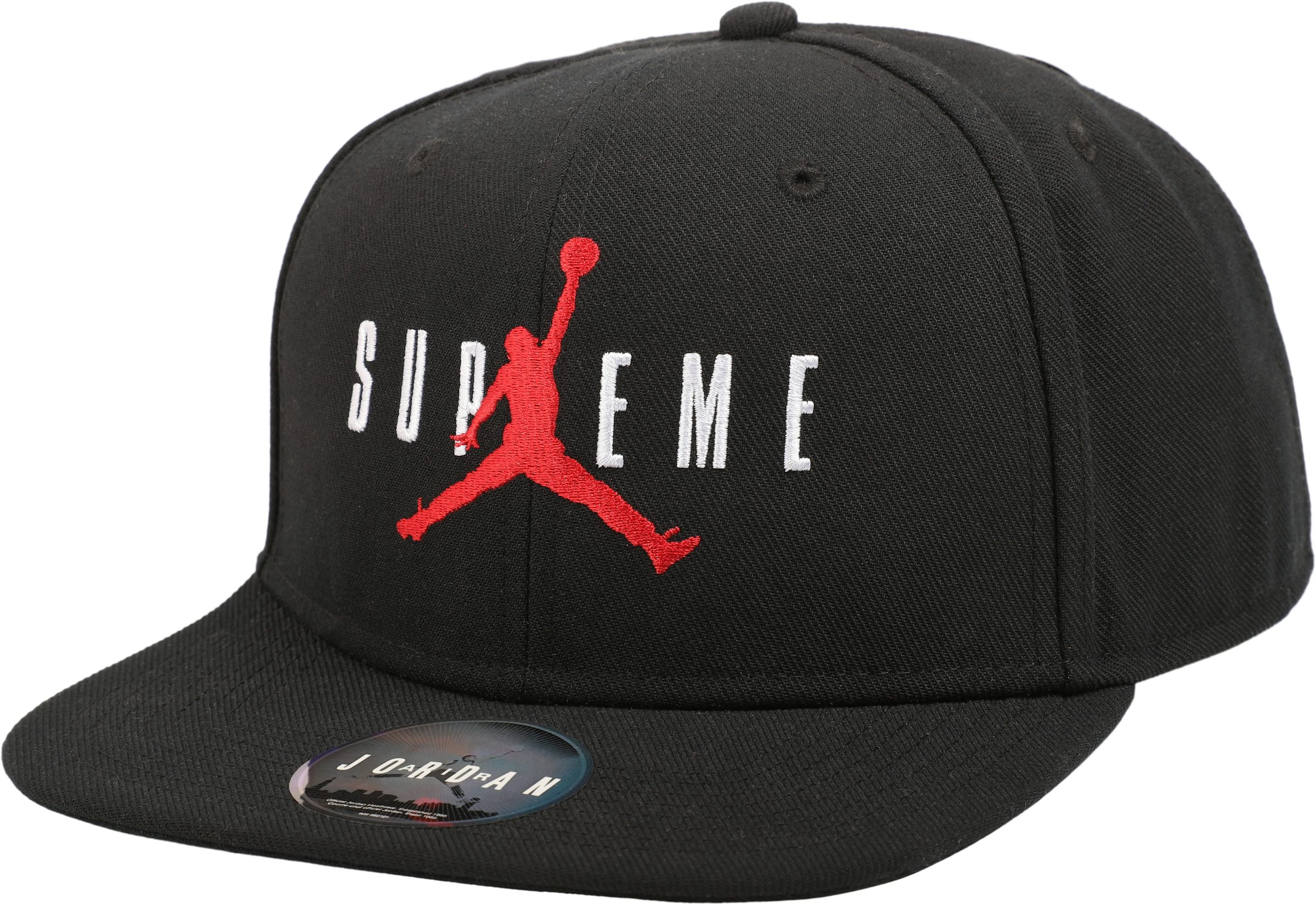 Supreme Jordan 6 Panel Hat Black