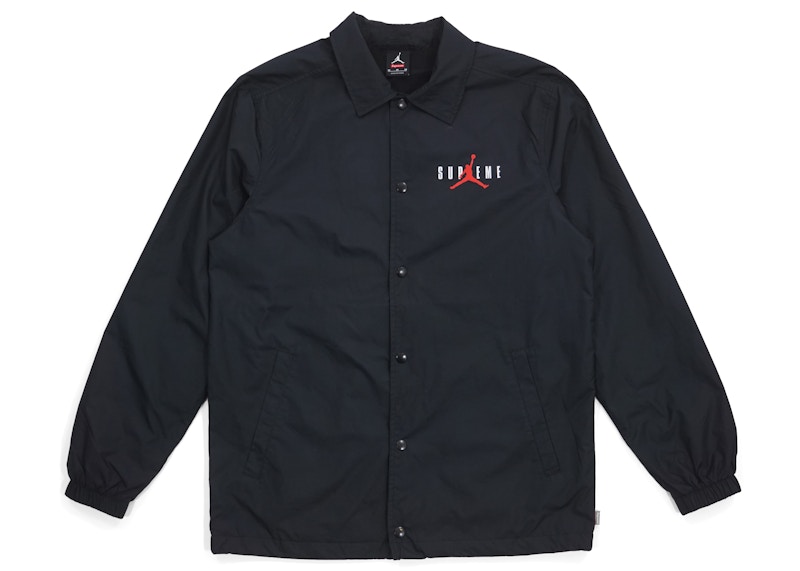 Supreme Jordan Coaches Jacket Black