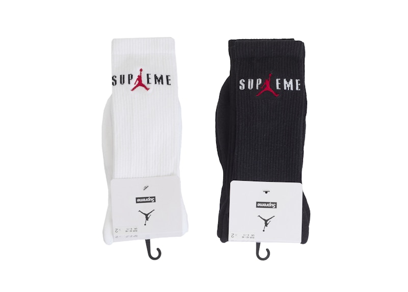 最安値 Supreme x Jordan Crew オバマ Socks 2 Pack 売買されたオークション情報 落札价格 【au  payマーケット】の商品情報をアーカイブ公開