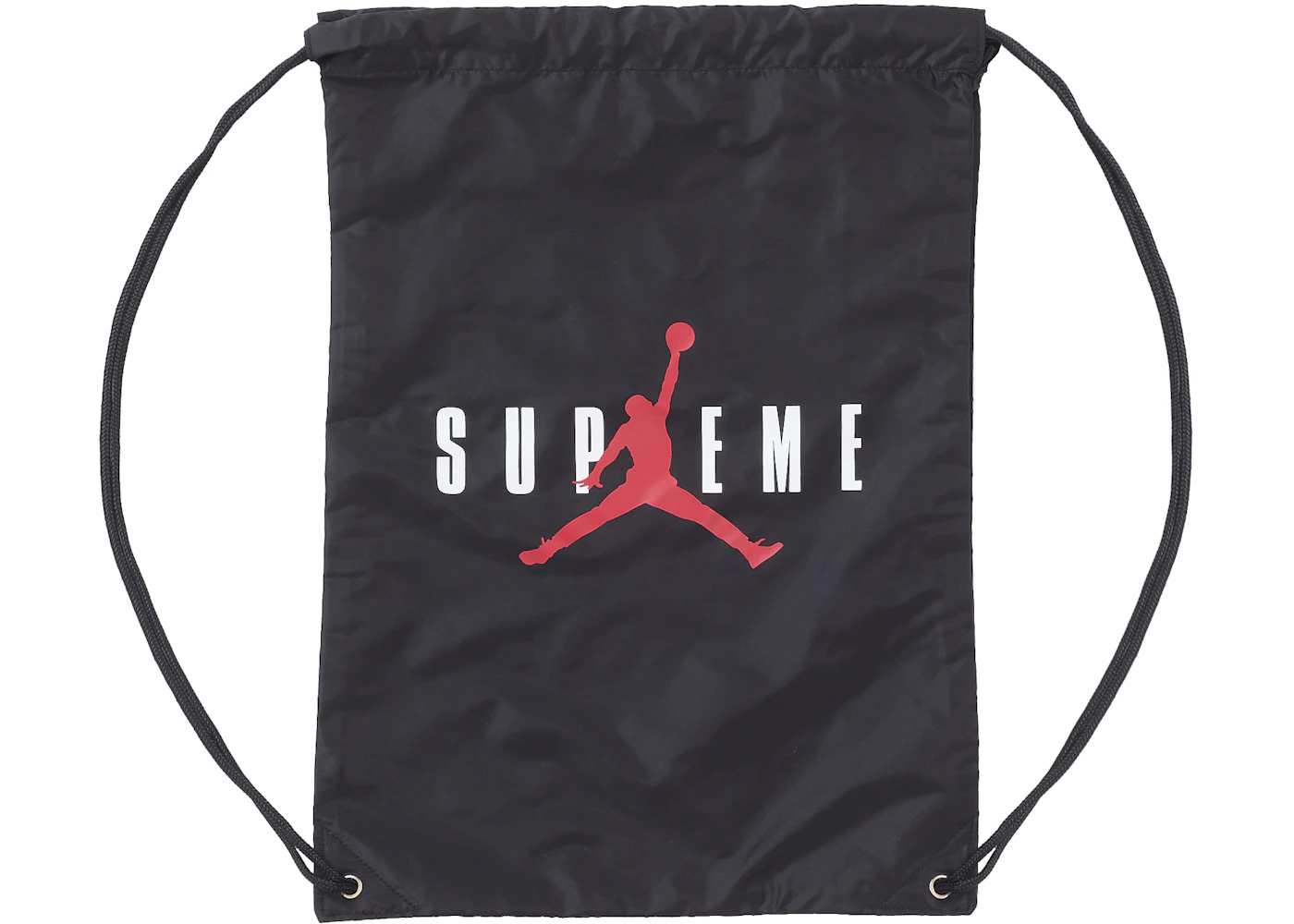 Supreme Jordan Drawstring Bag Black - FW24 - US