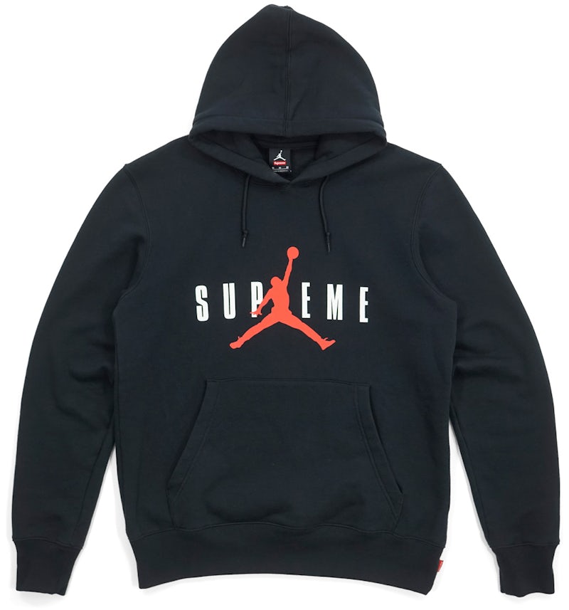 Supreme Jordan Hooded Pullover Black Men's FW15 US
