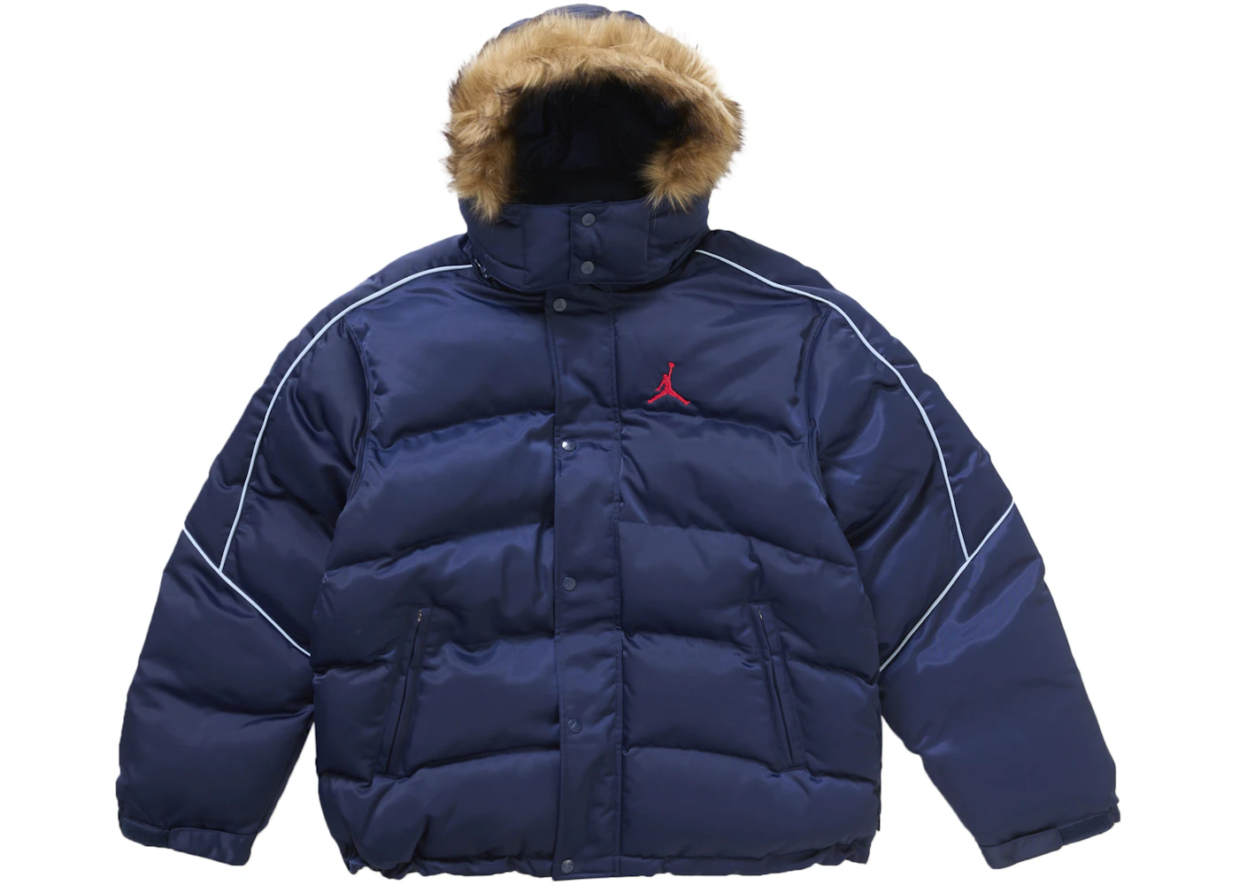 Supreme Jordan Puffer Jacket Navy Men's - FW24 - US