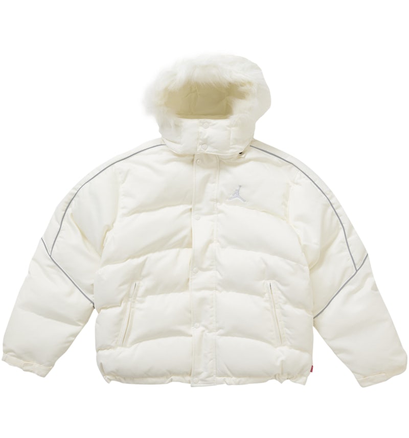 Supreme Jordan Puffer Jacket White Men's FW24 US