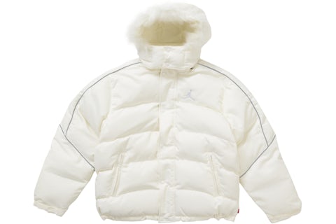Supreme Jordan Pufferjacke Weiß Herren FW24 – DE