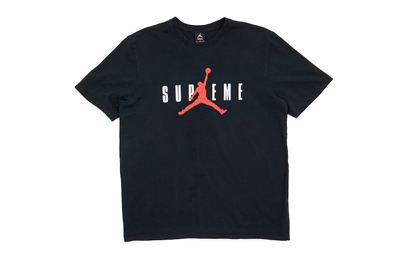 black jordan shirt