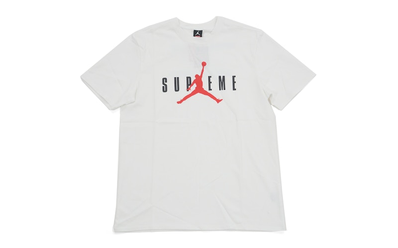 red and white jordan t shirt