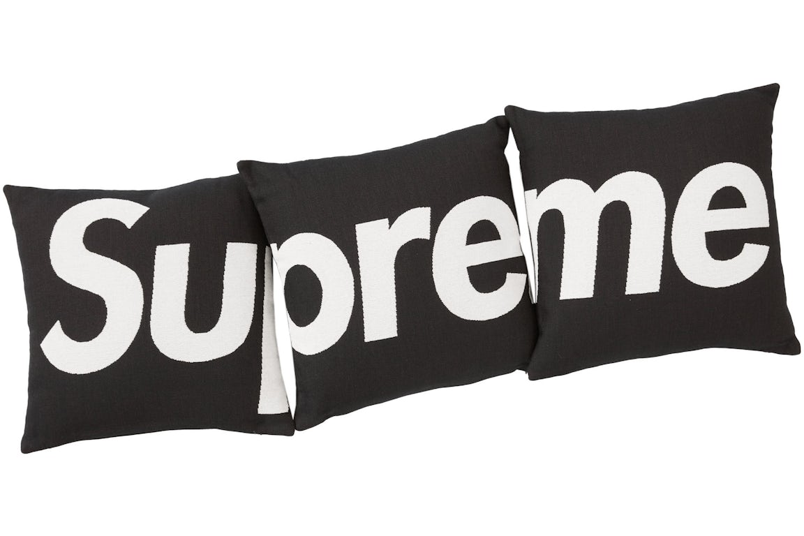 Supreme Jules Pansu Pillow (Set Of 3) Black