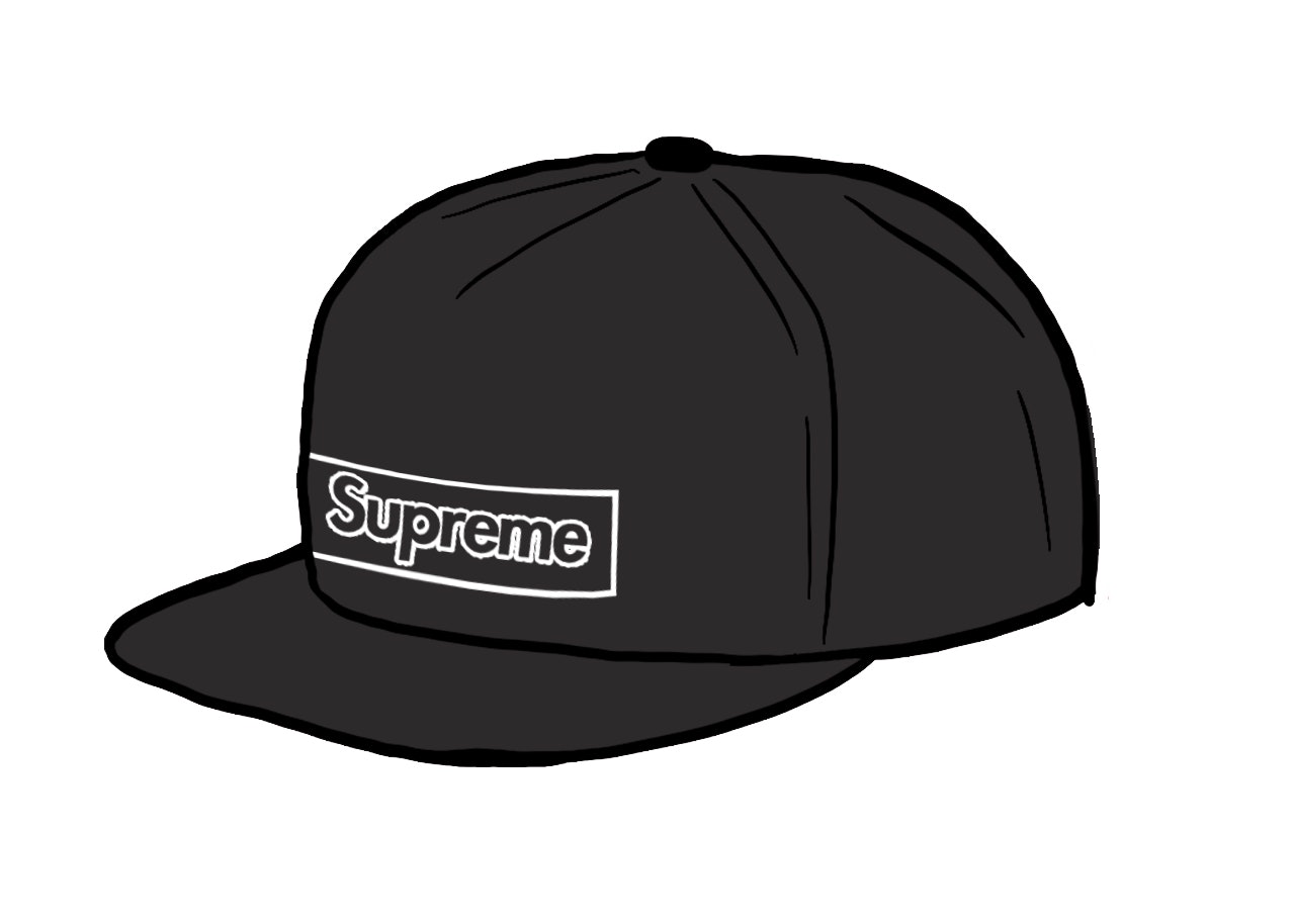 Supreme KAWS Chalk Logo 5-Panel Black SS21 US