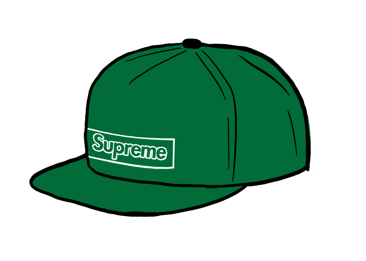 Supreme KAWS Chalk Logo 5-Panel Green - SS21 - TW