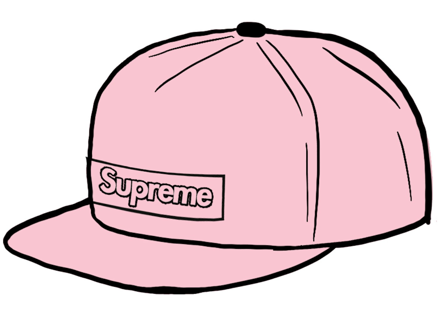 Supreme KAWS Chalk Logo 5-Panel Pink - SS21